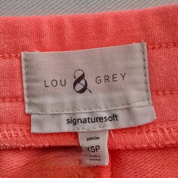 Lou & Grey Signature Soft Drawstring Lounge Shorts Flourescent Orange XSP - Picture 3 of 5